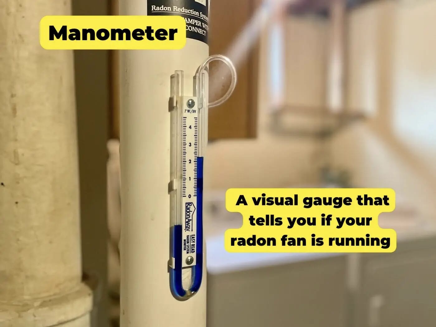 Manometer for Radon